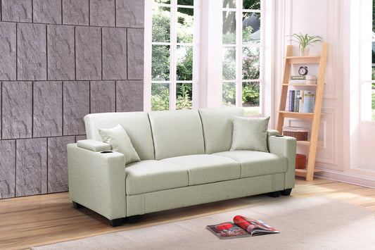 Sofabed with Ottoman Storage Compartment with Cup Holder ZY-973